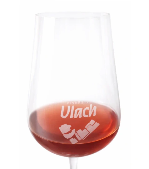 Sklenička na víno Strix 360 ml s logem a ryskami